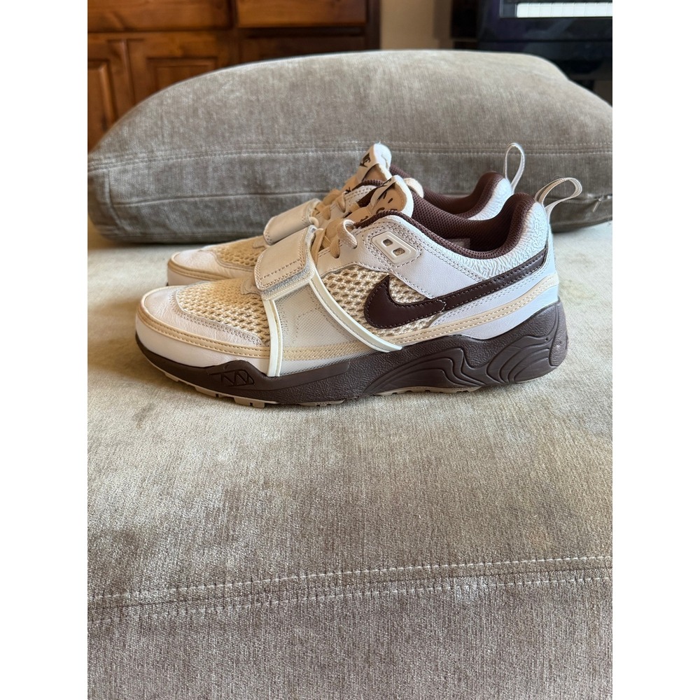 Travis Scott Nike Zoom Field Jaxx Light Chocolate HQ3073-100 Mens 9 Cactus Jack
